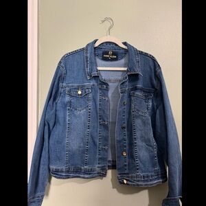 Anne Klein Blue Jean Jacket Classic Style